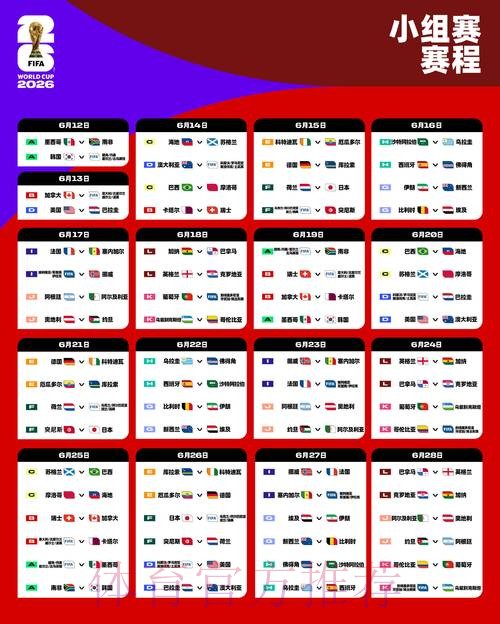 2026世界杯赛程今日实时赛程在哪里看 2026世界杯赛程今日实时赛程在哪里看
